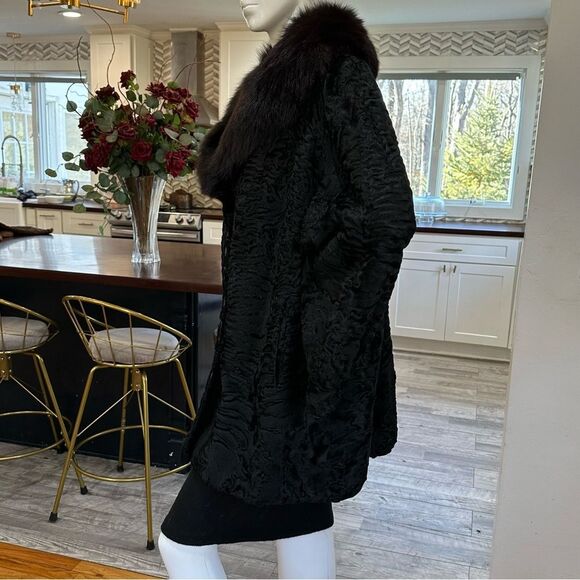 Fabulous 1950s/ 1960s vintage Swakara Fur Jacket - Picture 5 of 11